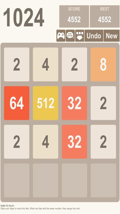 经典1024游戏截图