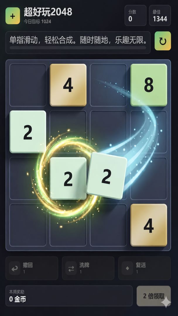 超好玩2048游戏截图