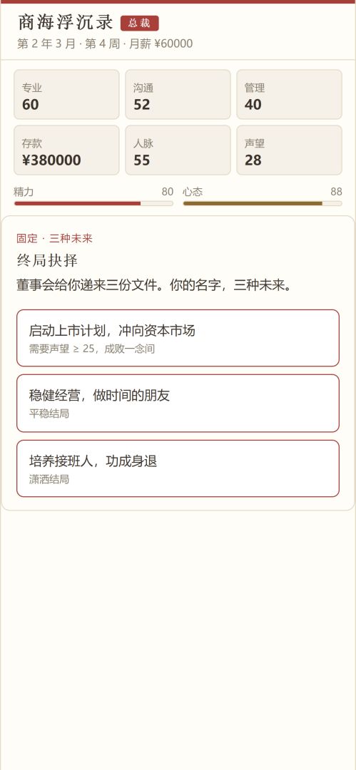 商海浮沉录游戏截图