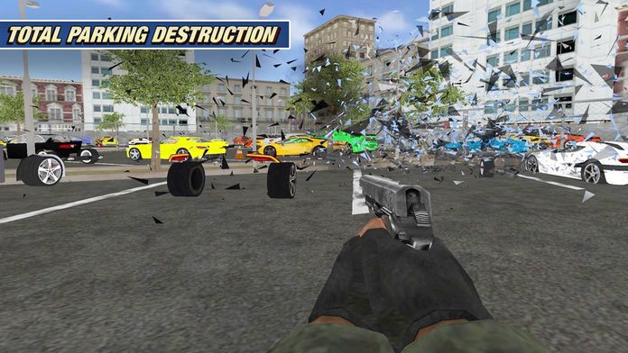 Shoot Car Crazy: Destroy City游戏截图