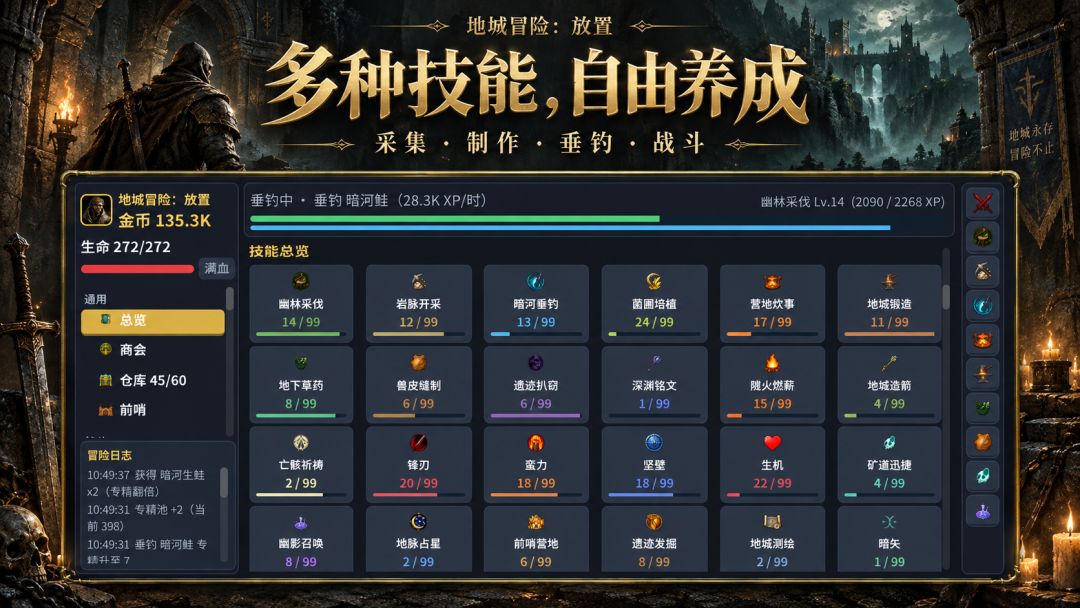 地城冒险:放置游戏截图