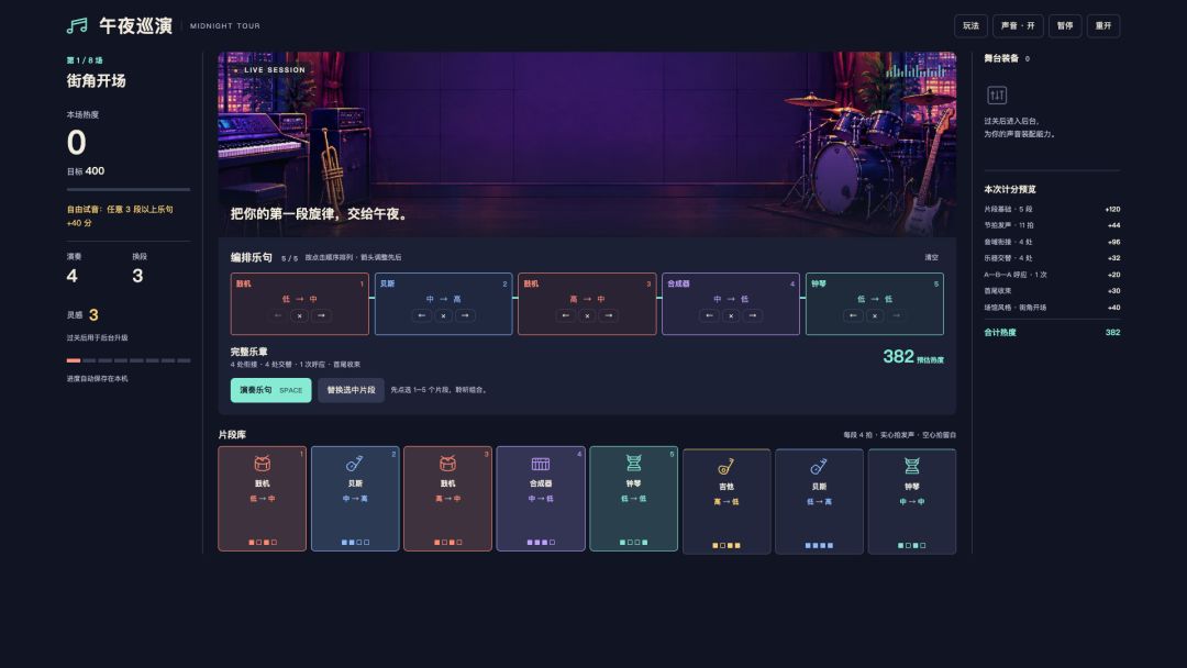 午夜巡演游戏截图