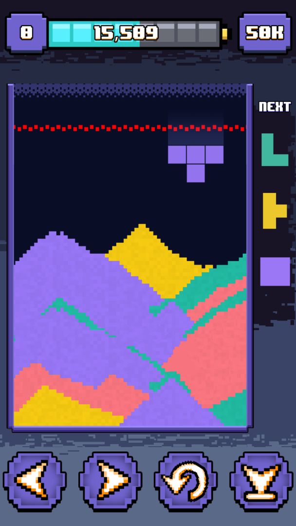 流沙俄罗斯方块游戏截图