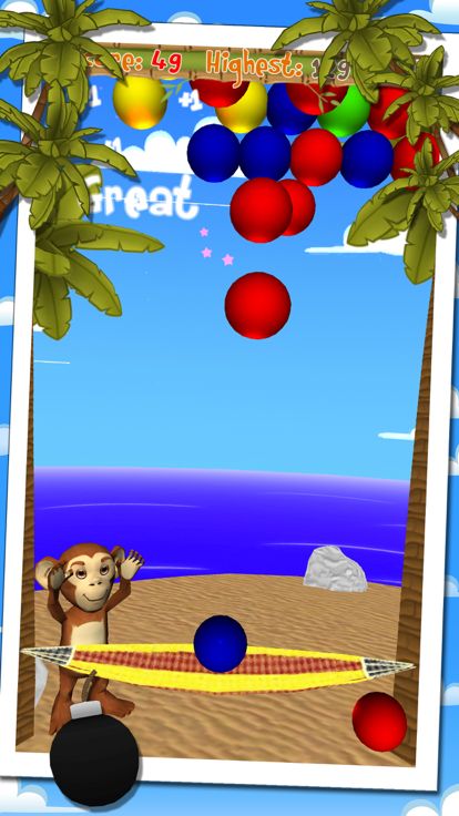 小猴射泡泡游戏截图