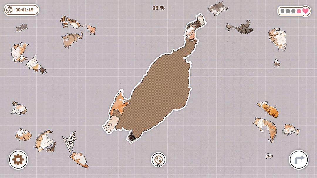 挤在一起的猫猫游戏截图