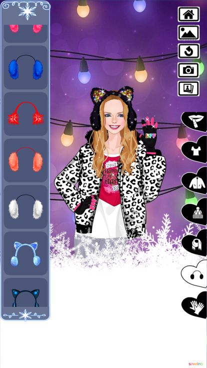 Winter time warm dress up game游戏截图