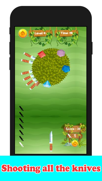 Knife Hit Fruits游戏截图