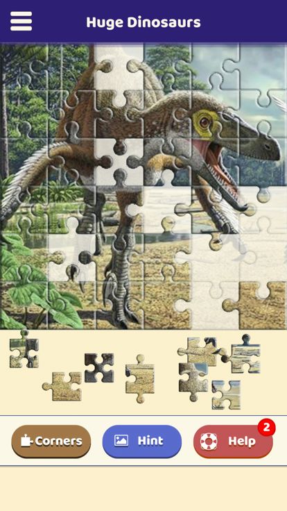 Huge Dinosaurs Puzzle游戏截图