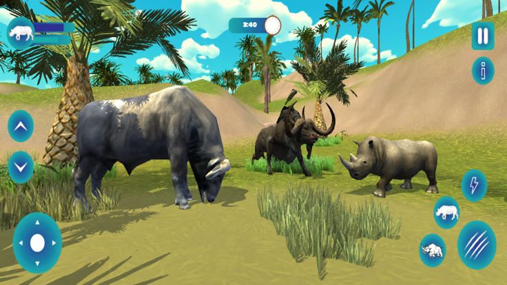 African Wildlife Rhino Savanna游戏截图