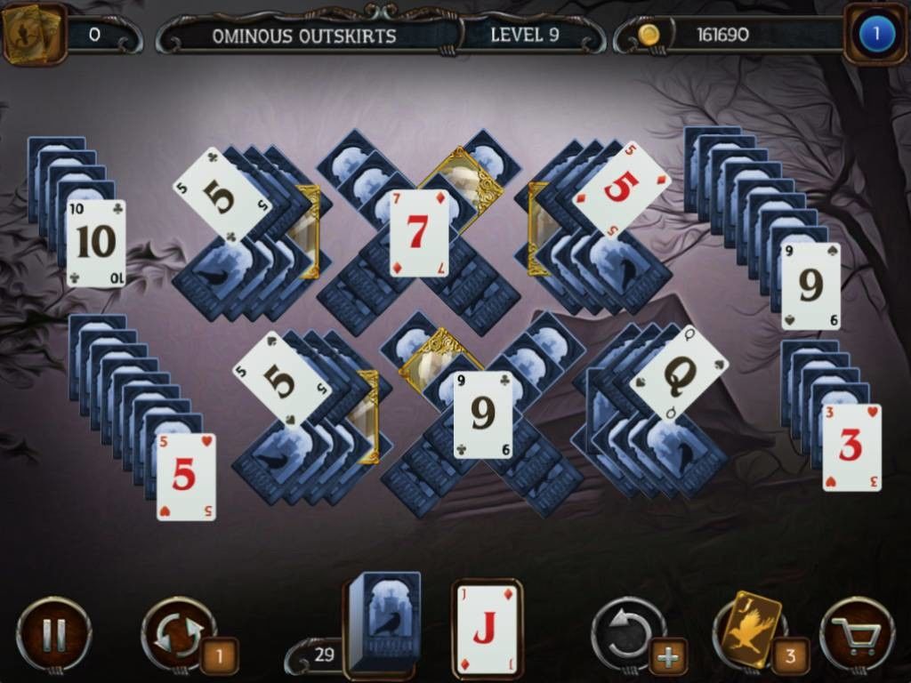 Mystery Solitaire. The Black Raven 2游戏截图