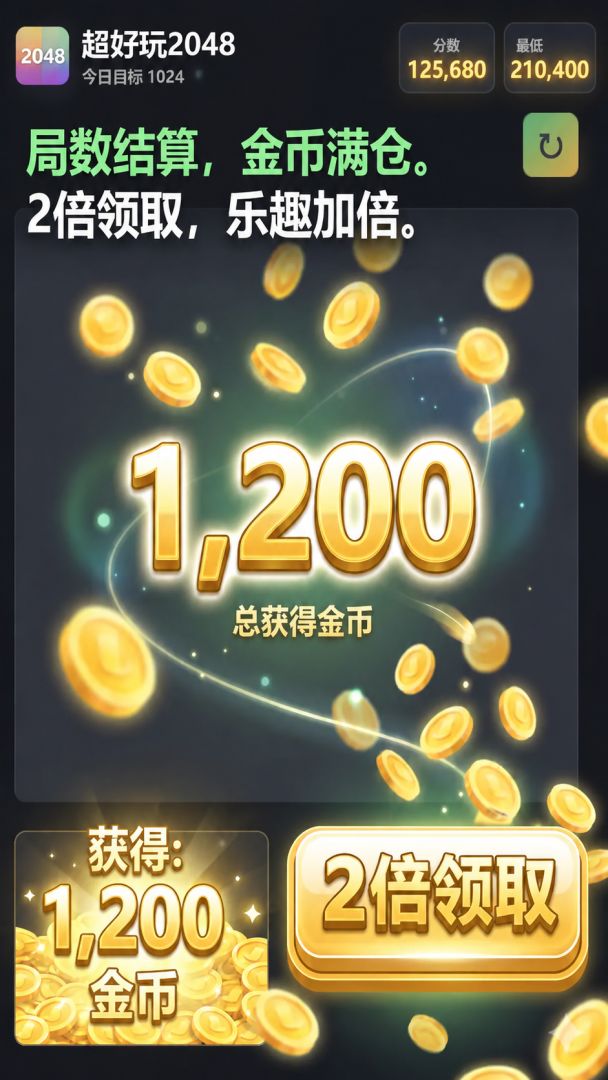 超好玩2048游戏截图