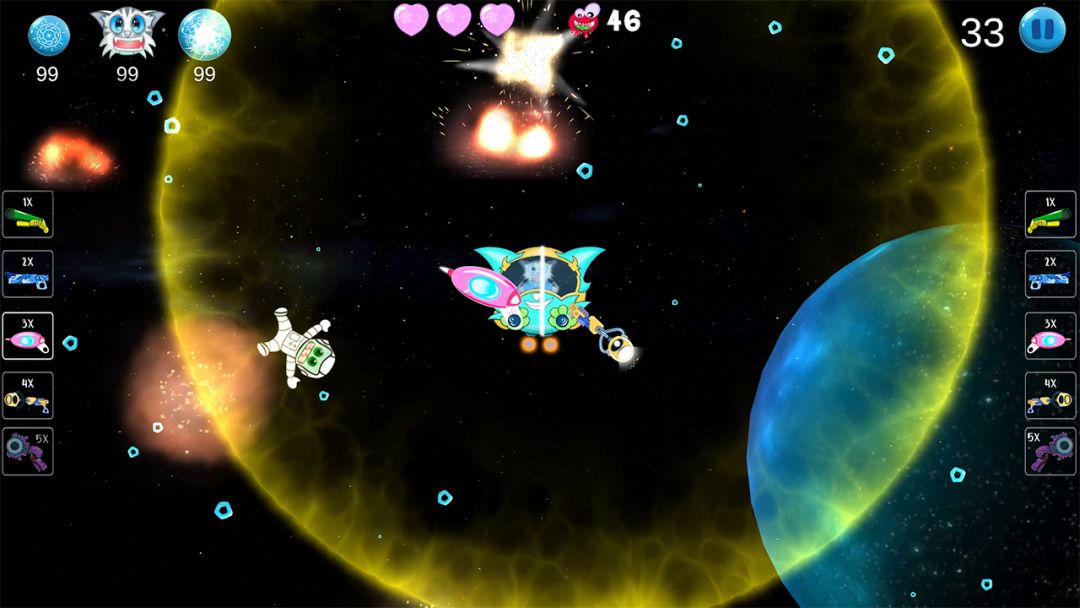 恶魔攻击太空冒险游戏截图