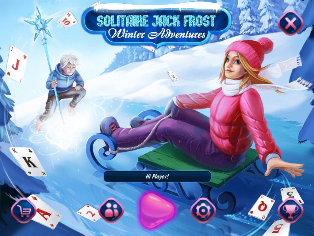 Solitaire Jack Frost Winter Adventures游戏截图