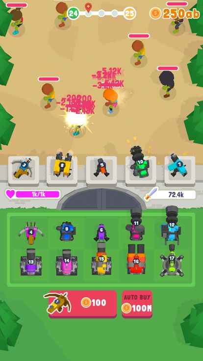 Merge Tower – Zombie Defense游戏截图