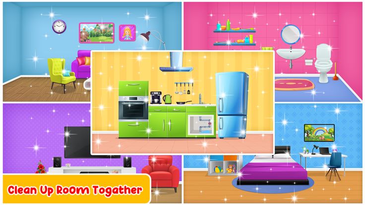 Doll House Cleaning ASMR Games游戏截图