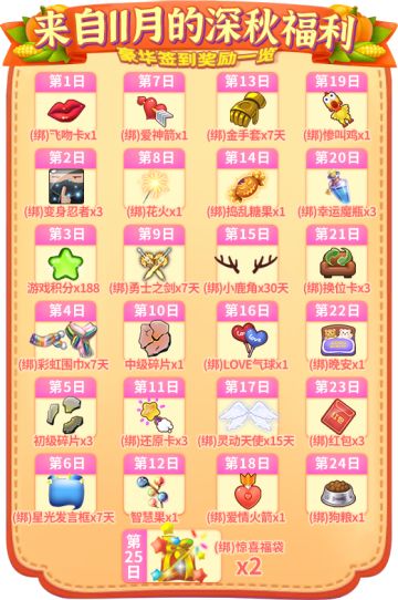 靠签到就能白拿！《推理学院》11月福利引导