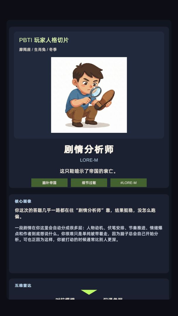 玩家人格切片游戏截图