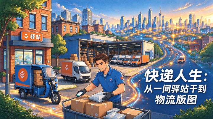 快递人生：从一间驿站干到物流版图 封面