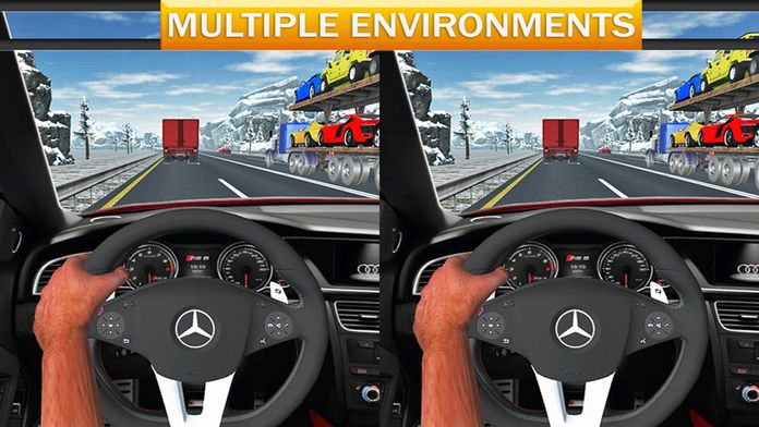 Vr Crazy Car Traffic Free Racing Game游戏截图