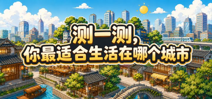 测一测,你最适合生活在哪个城市 封面