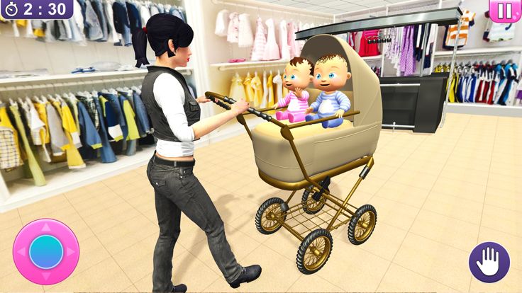 Newborn Twin Baby Mom Games 3D游戏截图