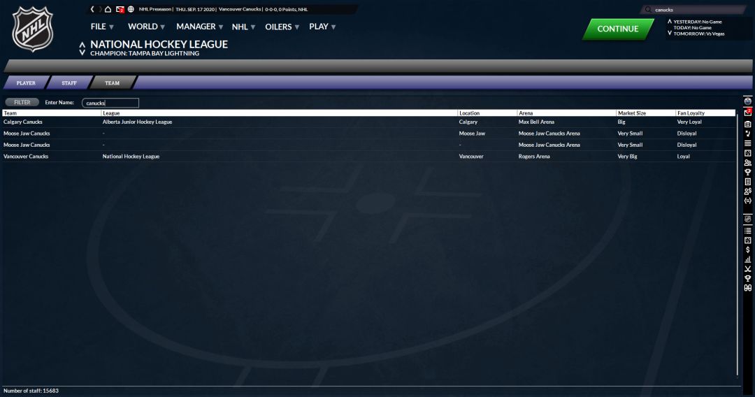 Franchise Hockey Manager 7游戏截图