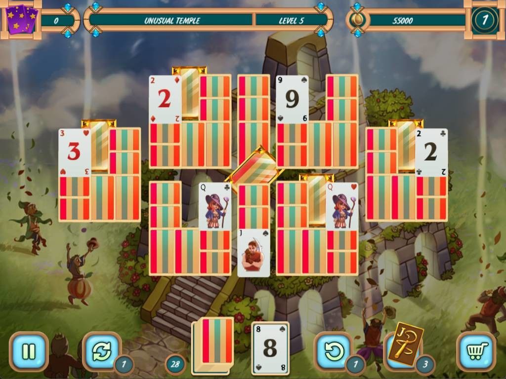 Sweet Solitaire. School Witch 2游戏截图
