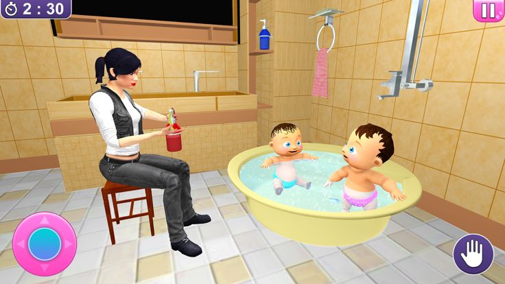 Newborn Twin Baby Mom Games 3D游戏截图
