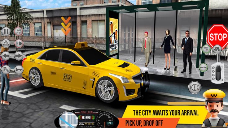 Taxi Simulator 2023: Taxi Game游戏截图