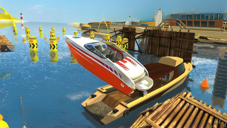 Speed Boat Driving and Parking游戏截图