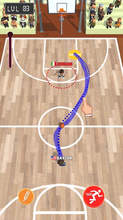 Draw Basket 3D游戏截图