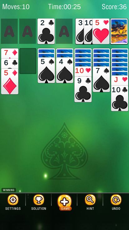 纸牌接龙游戏 - klondike游戏截图