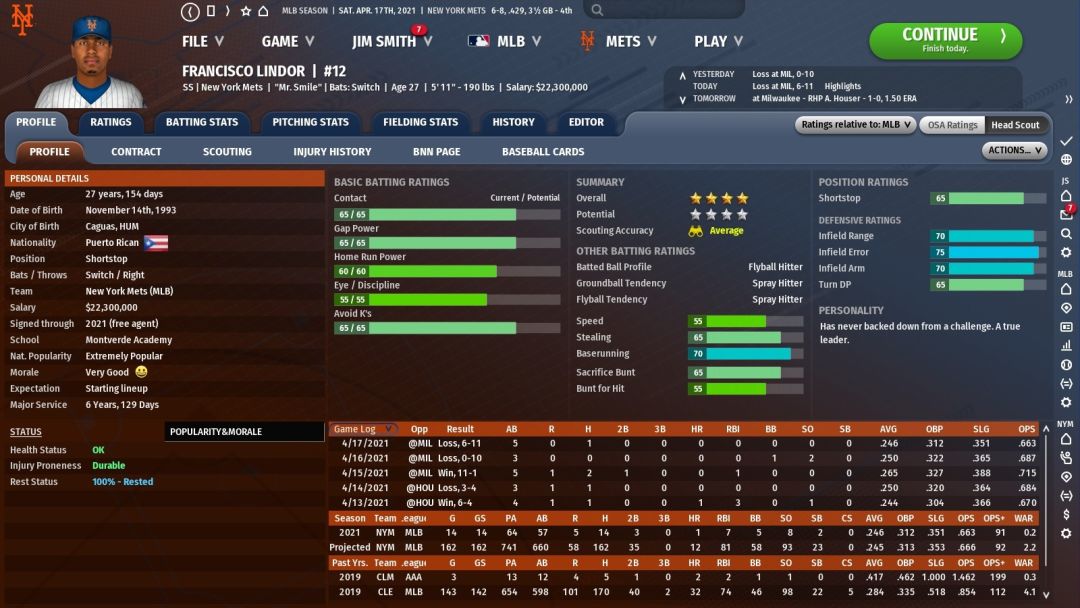 Out of the Park Baseball 22游戏截图