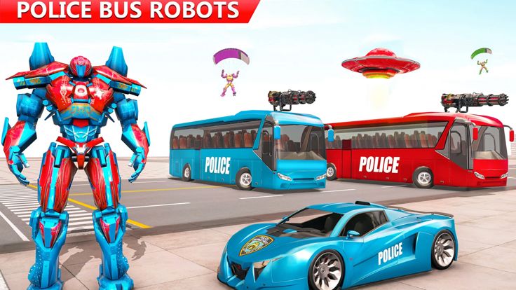 警察机器人改造战争3D游戏截图