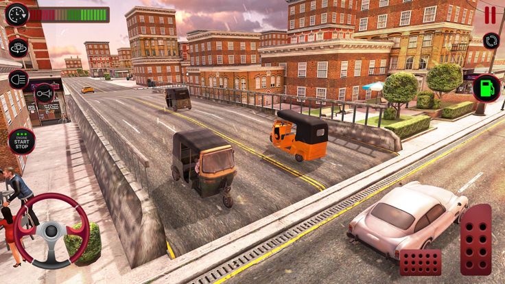 Modern Tuk Tuk Rickshaw Game游戏截图