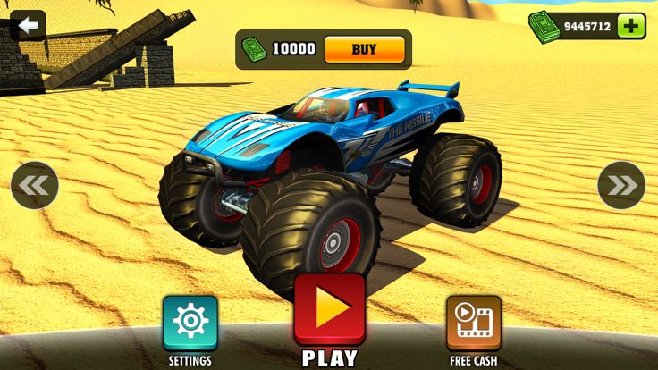 怪物卡车沙漠德比 - 越野传奇撒哈拉游戏截图