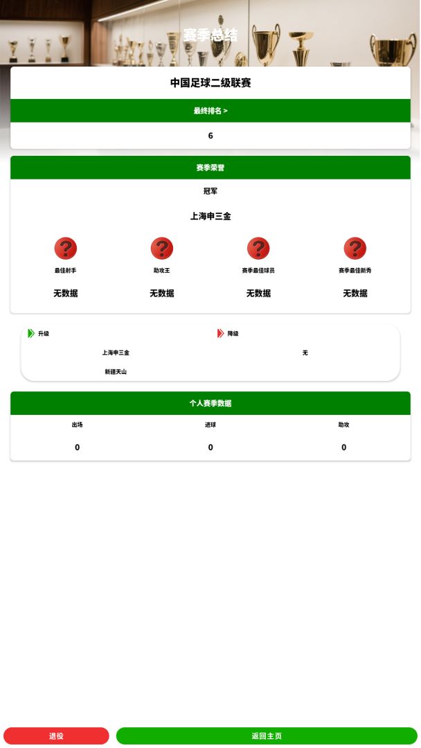 绿茵人生游戏截图