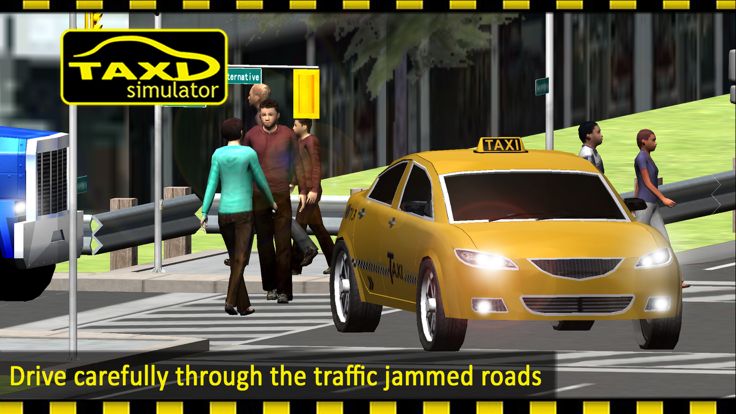 3D Taxi Simulator - Public transport service & parking stand simulation game游戏截图