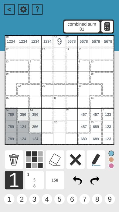 Killer Sudoku CTC游戏截图