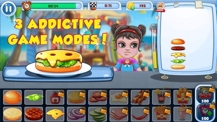 Burger Shop: Fast Food Games游戏截图