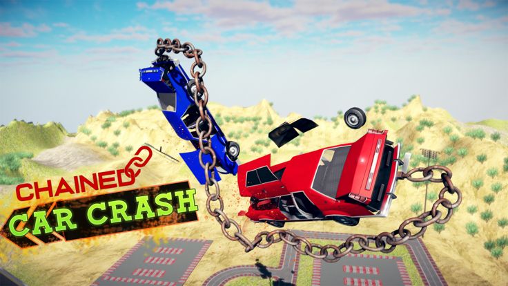 Chained Car Crash Beam Driving游戏截图