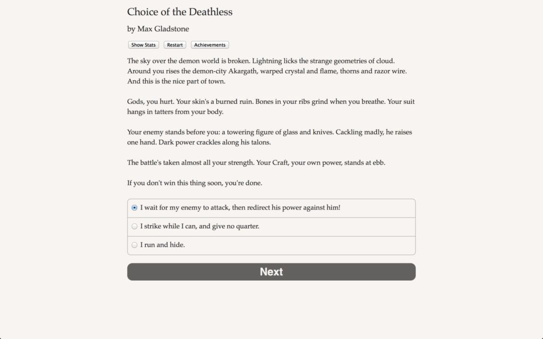 Choice of the Deathless游戏截图