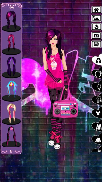 Emo Dress Up game游戏截图