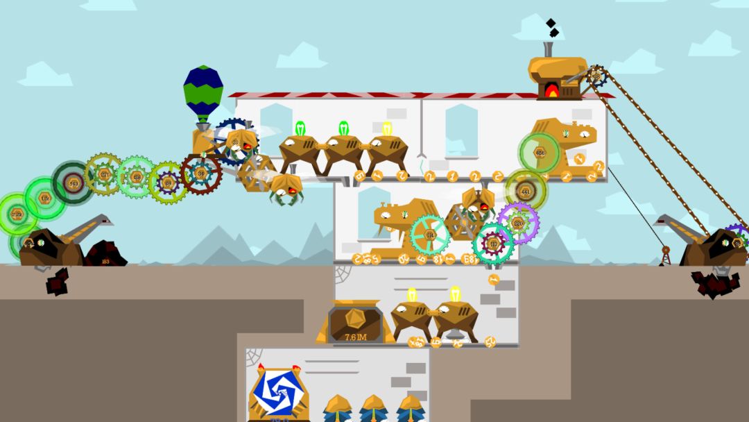 Steampunk Idle Spinner游戏截图