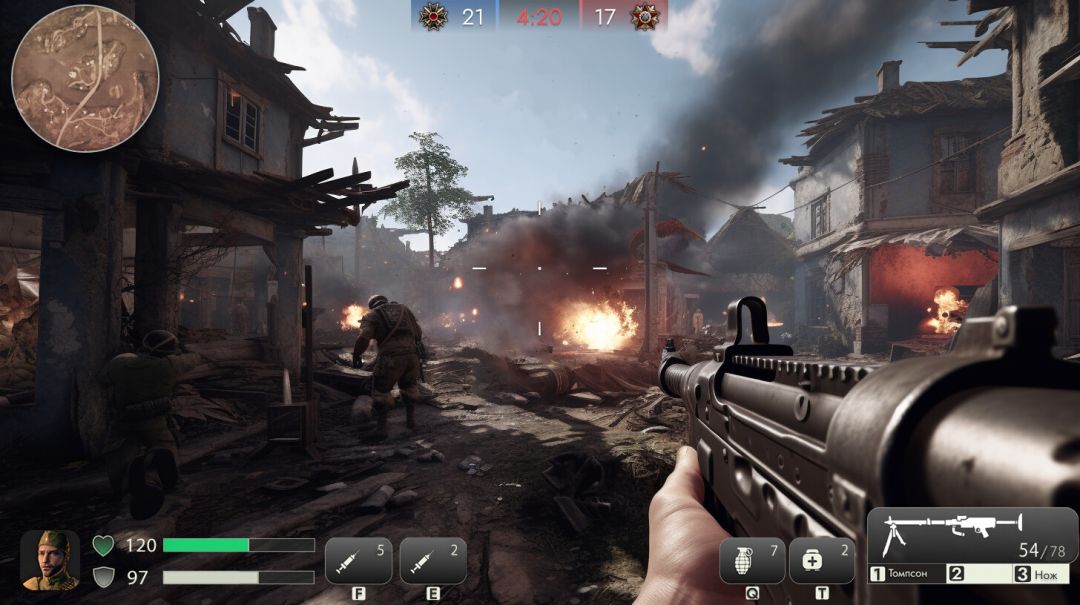 Frontline 1942: 第二次世界大战的战役游戏截图