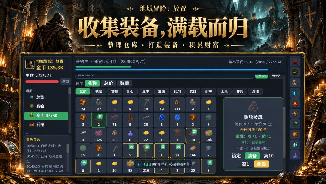 地城冒险:放置游戏截图
