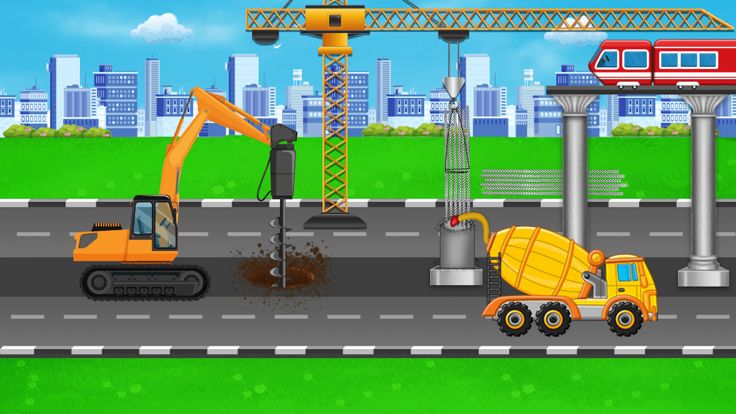 Kids Construction City builder游戏截图