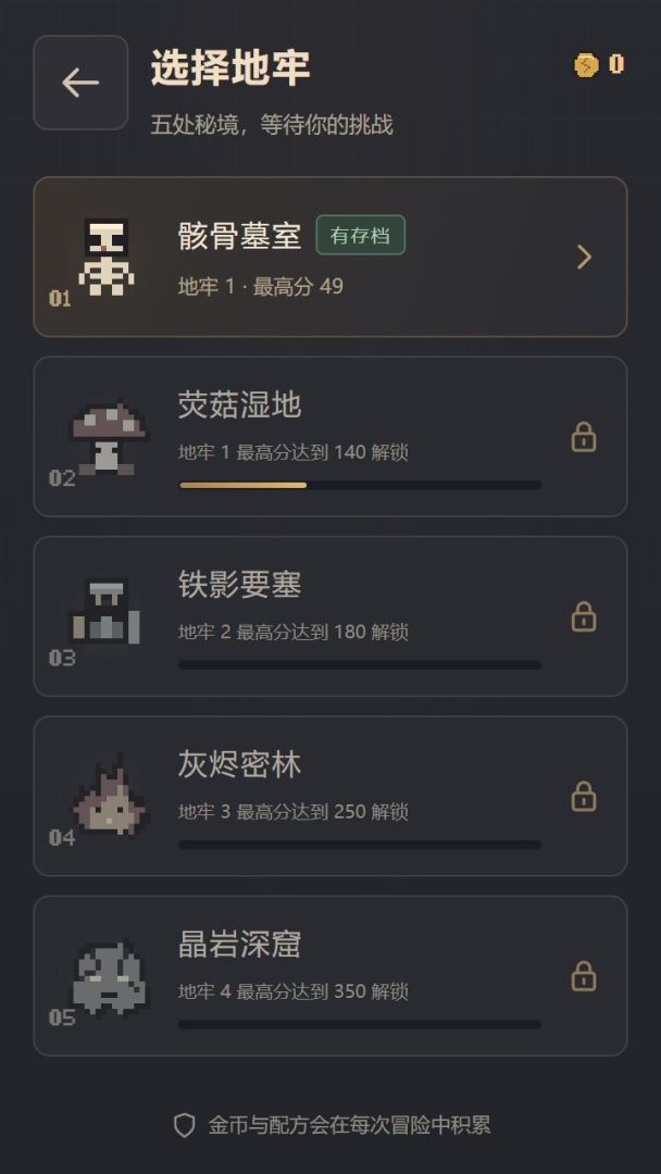像素合成地牢游戏截图
