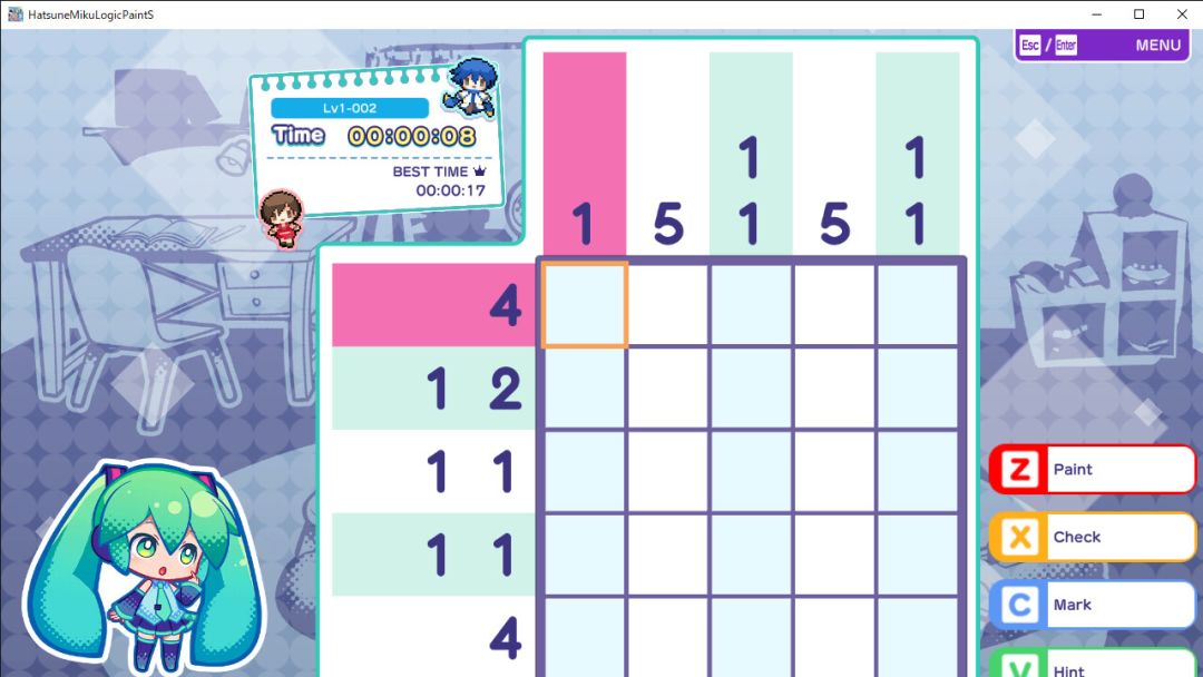 Hatsune Miku Logic Paint S游戏截图