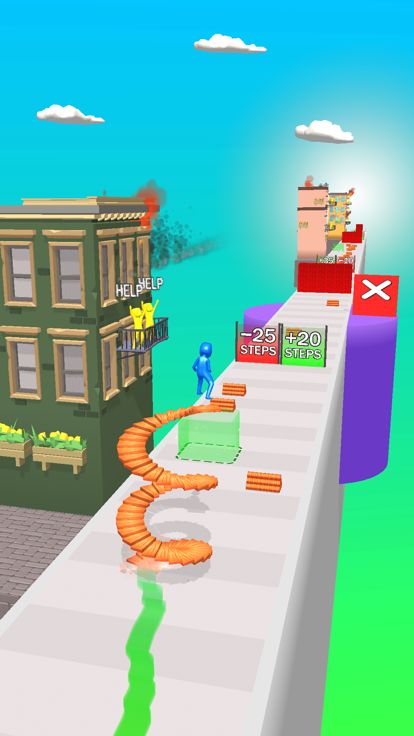 Stairs Runner & Rescue游戏截图